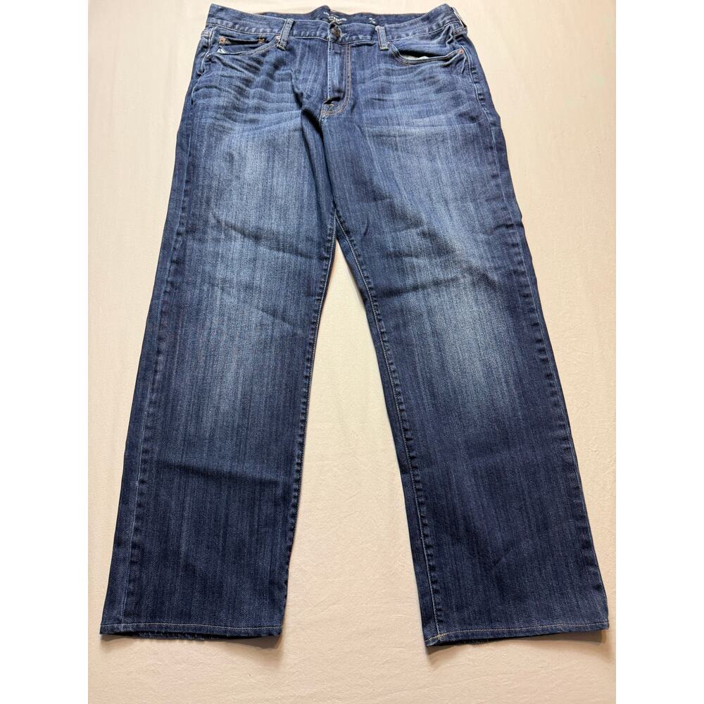 Mens Lucky Brand 361 Vintage‎ Straight Jeans 36x30 Blue Denim Casual